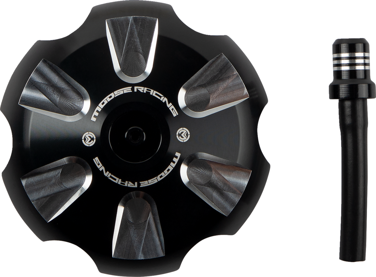MOOSE RACING Aluminum Gas Cap - Black - Gas Gas T03-5115B - Cycle City Outdoors