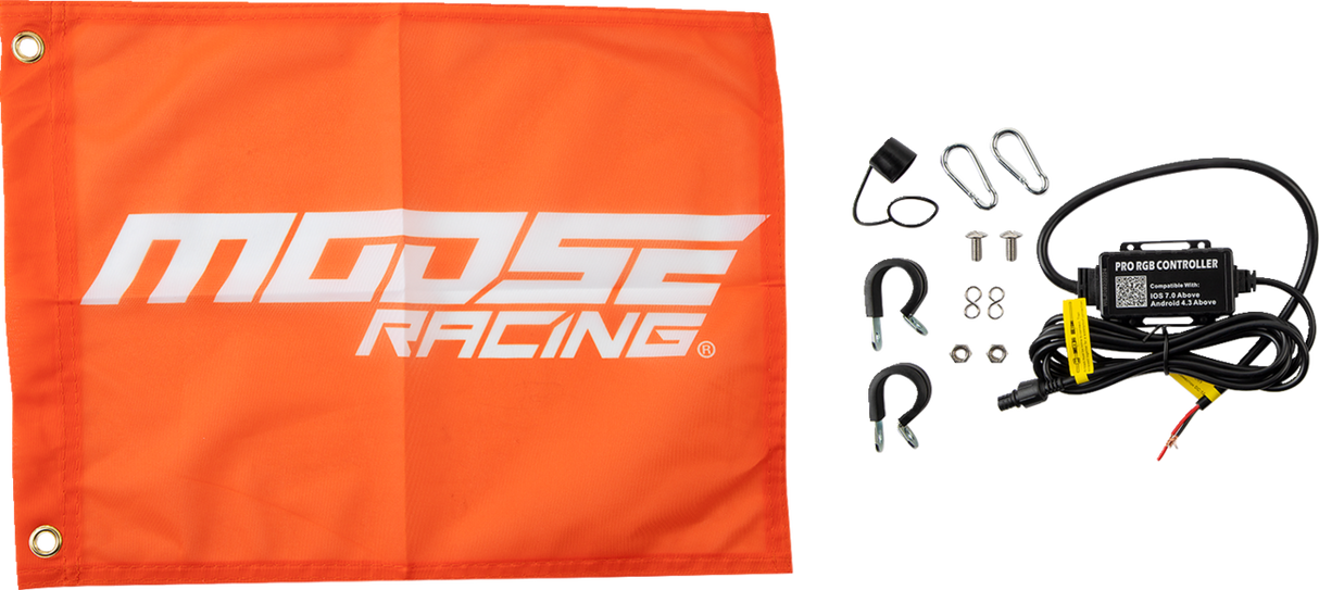 MOOSE RACING 5' Whip Light - RGB - Black SB-RGBBT-151-PU - Cycle City Outdoors