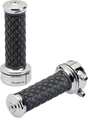 BILTWELL Alumicore Grips - Custom - Chrome 6606-105-01