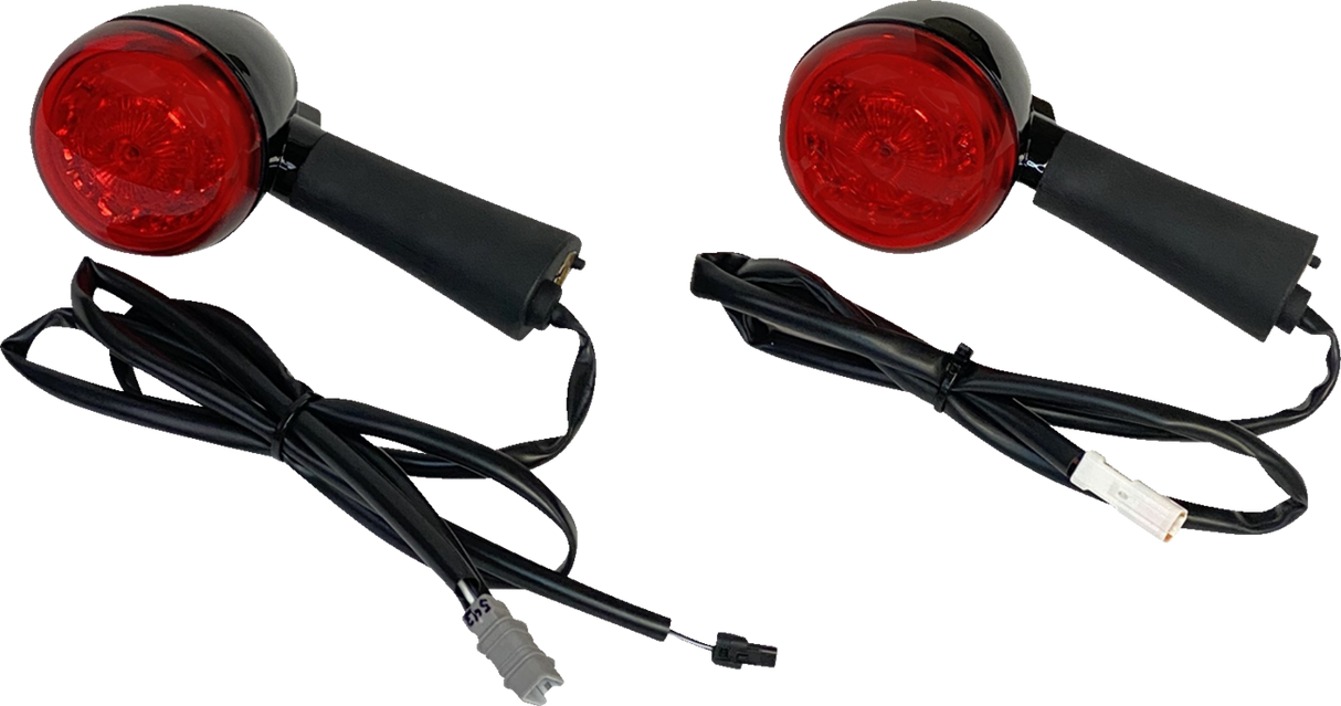 Custom Dynamics Turn Signal - Red - Rear PB-INDBOB-RR-BR - Cycle City Outdoors