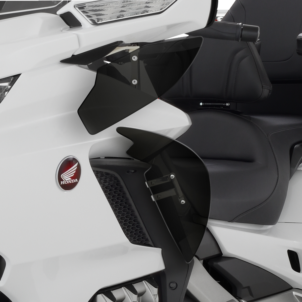 SHOW CHROME Lower Wind Deflectors - Black - GL 1800 52-934LBK