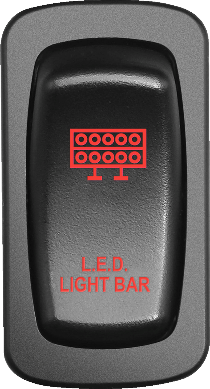 MOOSE UTILITY Switch - Light Bar - Red LLB-CAR-R