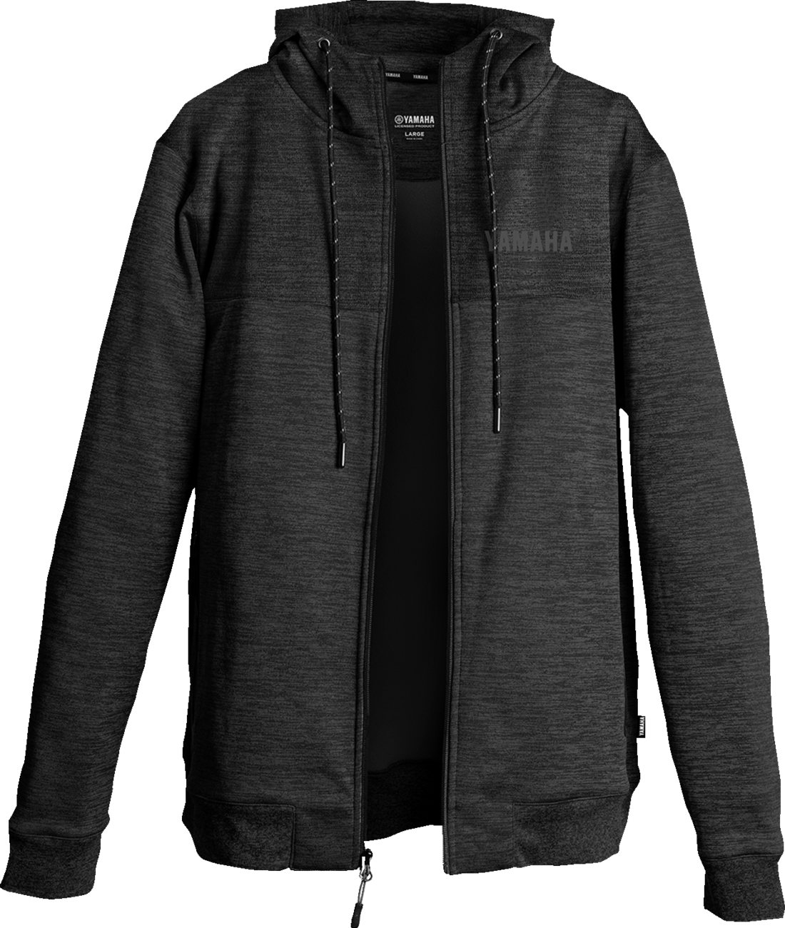 YAMAHA APPAREL Yamaha Zip Hoodie - Black - Large 3050-6535