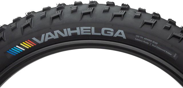 45NRTH Vanhelga Fat Bike Tire - 26x4.2 Black | 120 TPI Tubeless