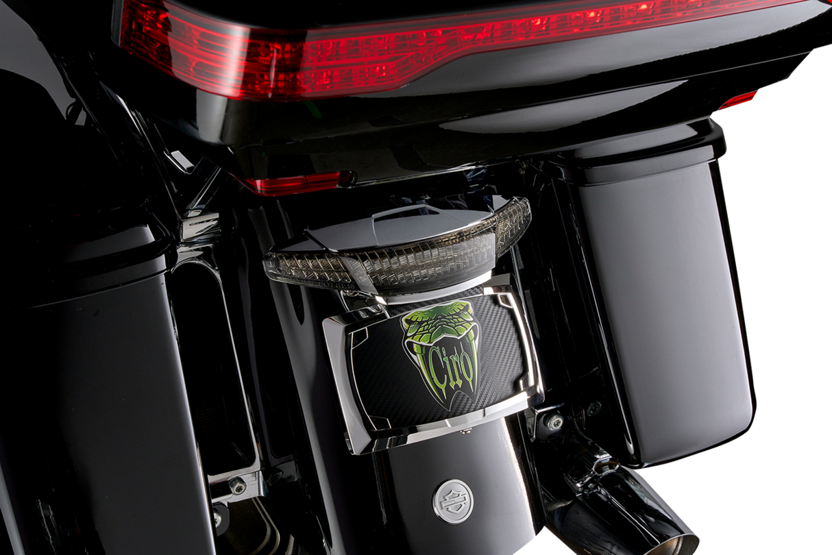 Ciro Taillight/License Plate Mount - Smoke Lens - Chrome 40453 - Cycle City Outdoors