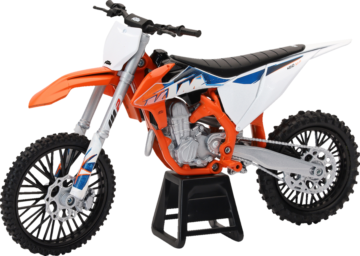 New Ray Toys KTM 450 SX-F Dirt Bike - 1:12 Scale - Orange/White/Black 58343