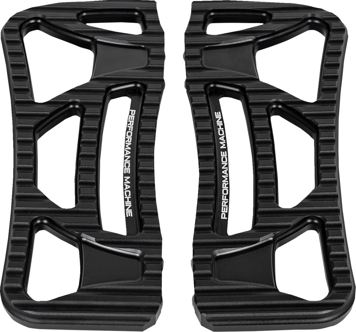 PERFORMANCE MACHINE (PM) Drifter Floorboards - Rider - Black Ops - FL 0036-1025-SMB