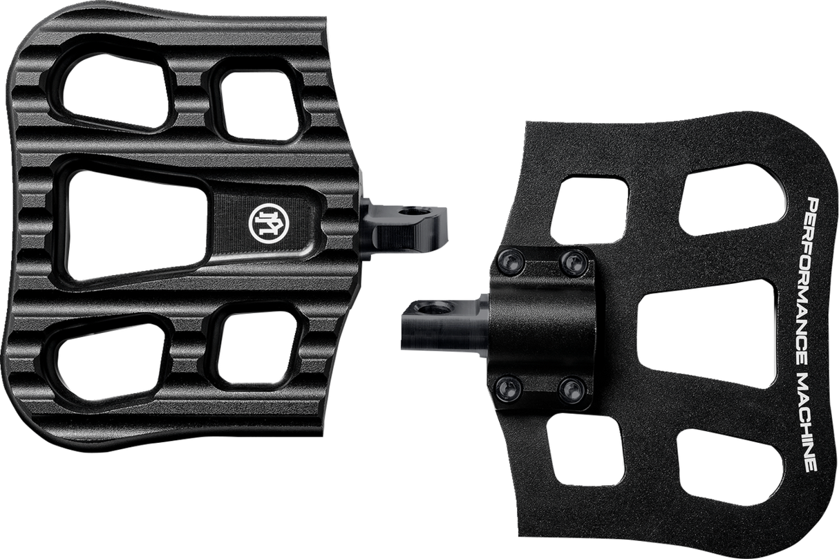 PERFORMANCE MACHINE (PM) Drifter Floorboards - Passenger - Black Ops - FL 0036-1026-SMB