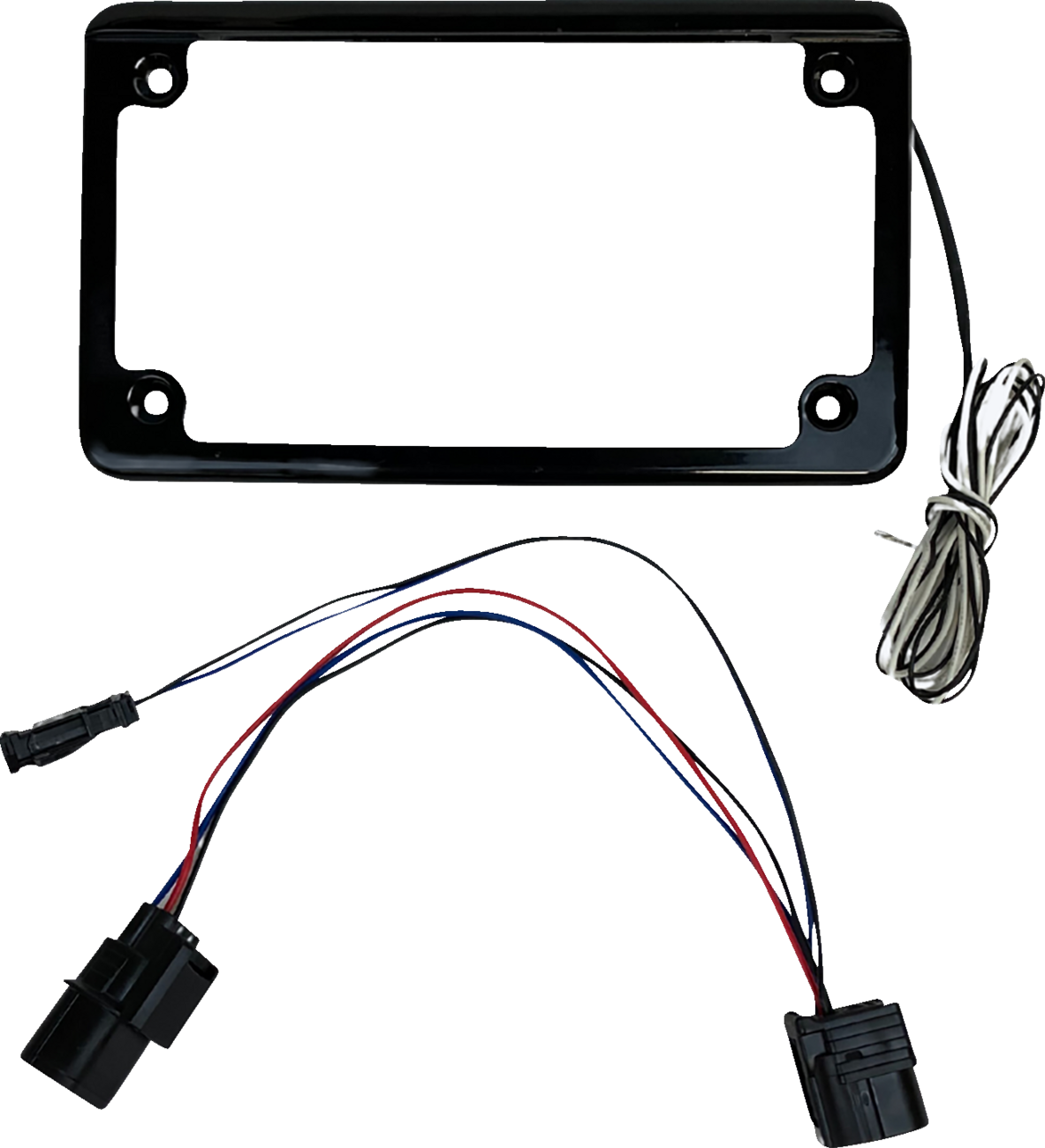 Custom Dynamics License Plate Frame - LED - w/ Tag Light - Black - SXS CD-LPF-TA - Cycle City Outdoors