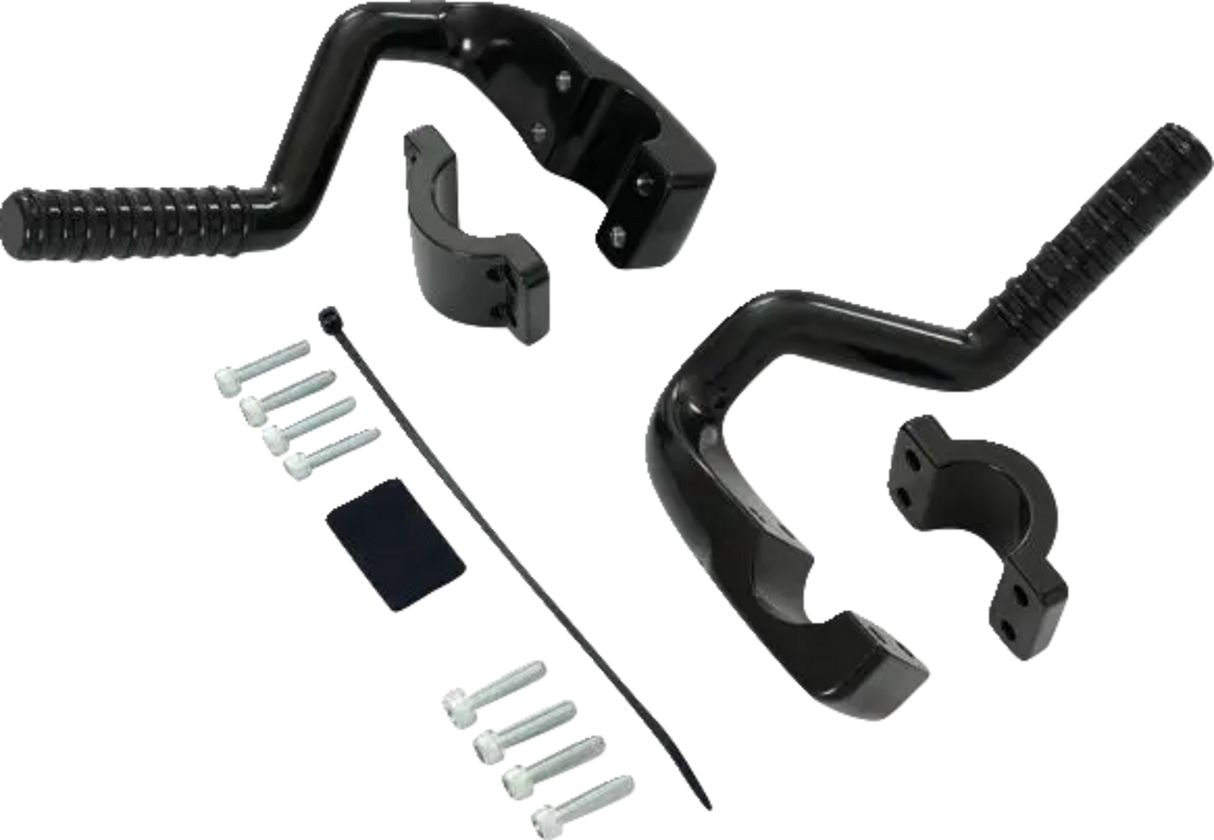 SHOW CHROME Adjustable Highway Peg - Satin Black - Can-Am 41-422BK