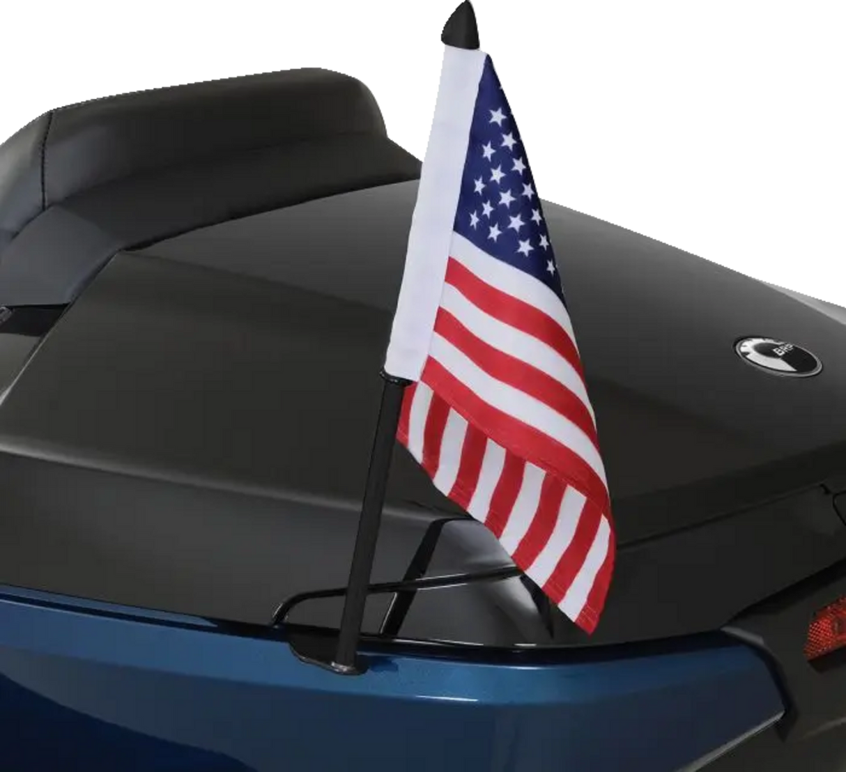 SHOW CHROME Flag Pole - Left - Black - Can-Am RT/F3 41-210LBK