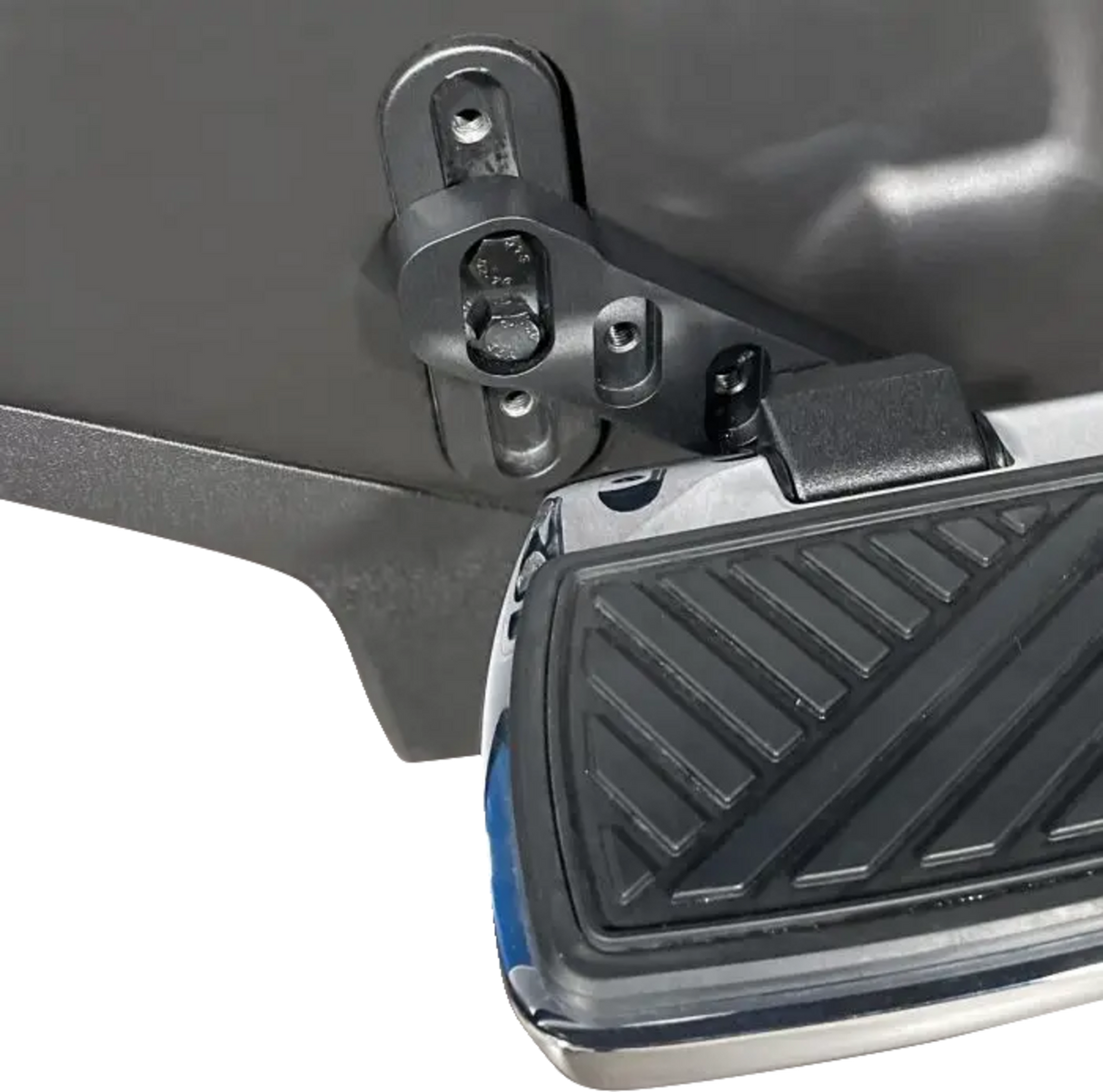 SHOW CHROME Floorboard Relocators - Passenger - Black - Spyder 41-425