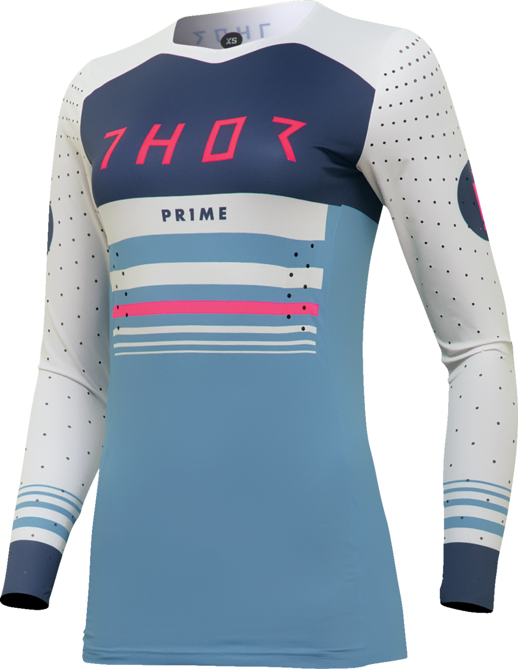 THOR Women's Prime Blaze Jersey - Blue Steel/Vintage White - Medium 2911-0285