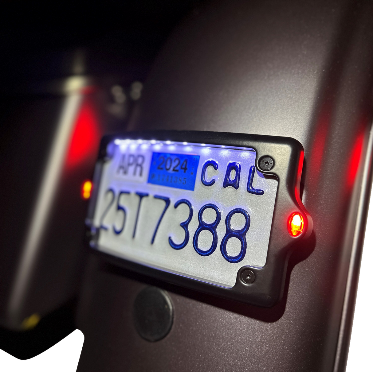 KODLIN USA License Plate Kit - Amber/Red/White - Black KUS20300