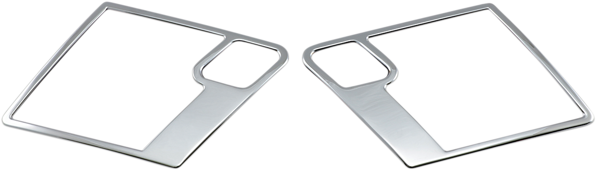 PARTS UNLIMITED Speaker Accent Trim - Chrome - Front 45-8514-BC7