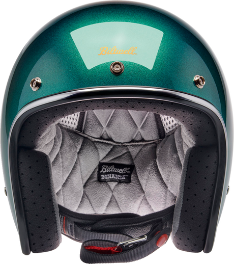BILTWELL Bonanza Helmet - Metallic Catalina Green - Small 1001-358-202
