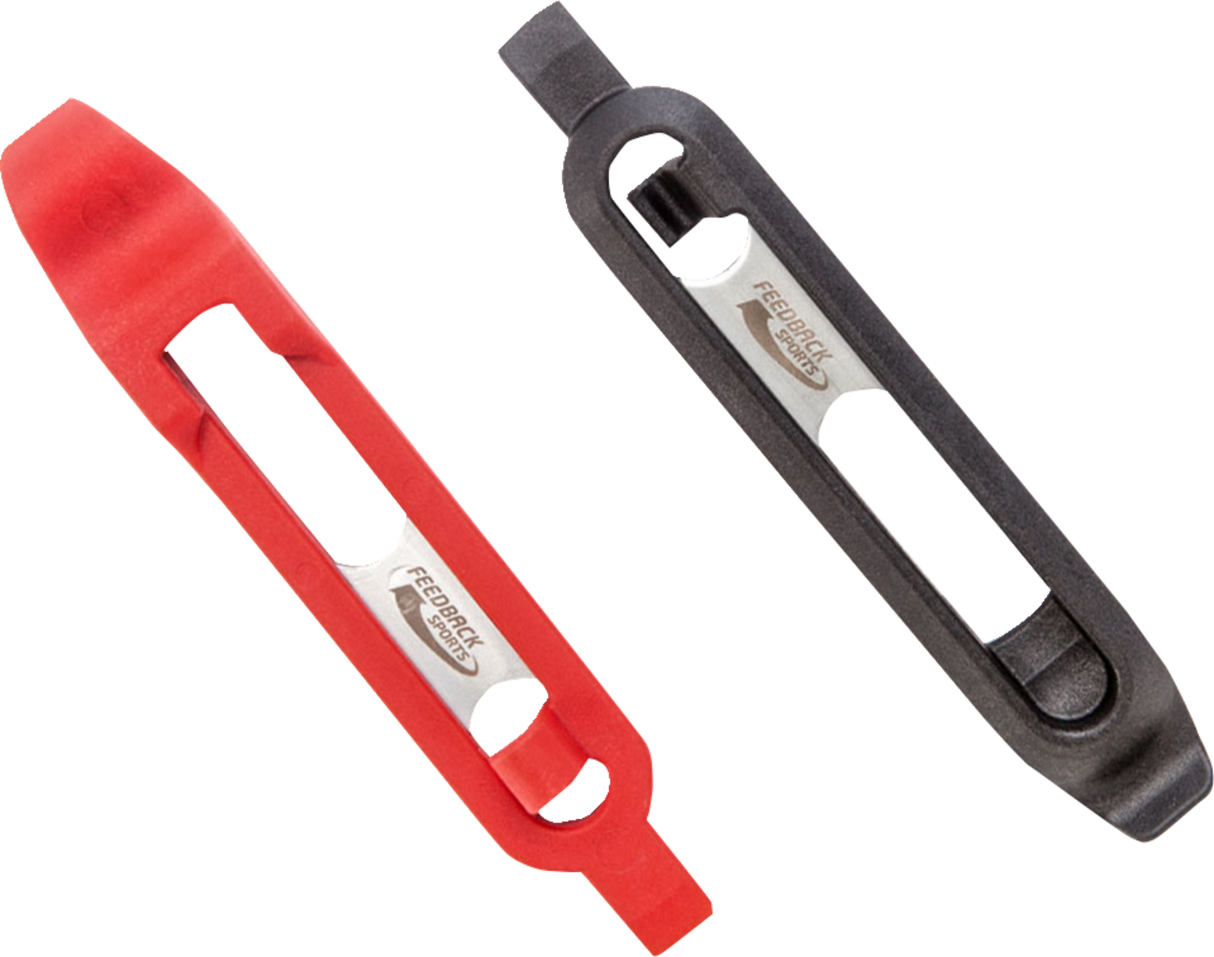 FEEDBACK SPORTS Steel Core Tire Levers 2.0 - 2-in-1 Tire & Brake Tool 17139 - Cycle City Outdoors