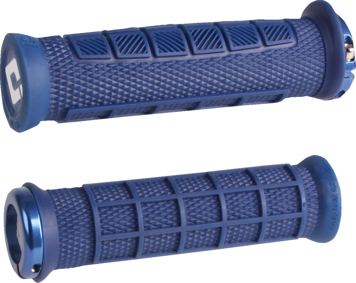 ODI Elite Pro v2.1 Grips - Lock-On - 130 mm - Navy Blue D33EPDU-B