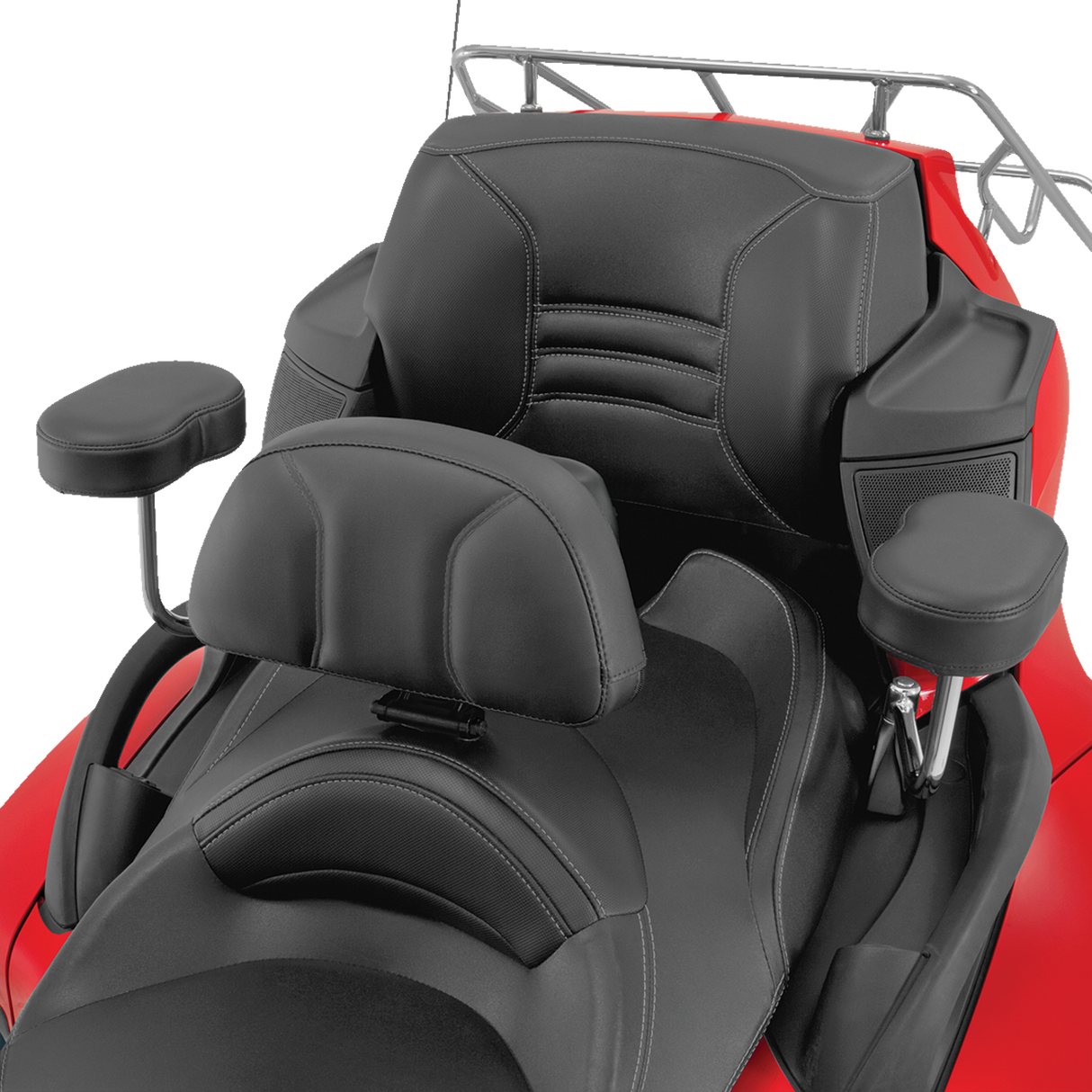 SHOW CHROME Grande Backrest - Driver - Black - Can-Am RT '10-'19 41-168AG