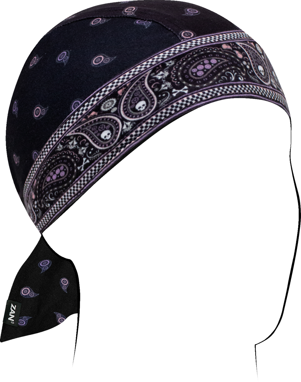 ZAN HEADGEAR Flydanna? Sportflex? - Paisley Classic - Pink/Purple ZL019