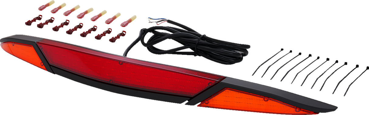 SHOW CHROME LED Trunk Light - Amber/Red Lens - Black - GL1800 52-970BK