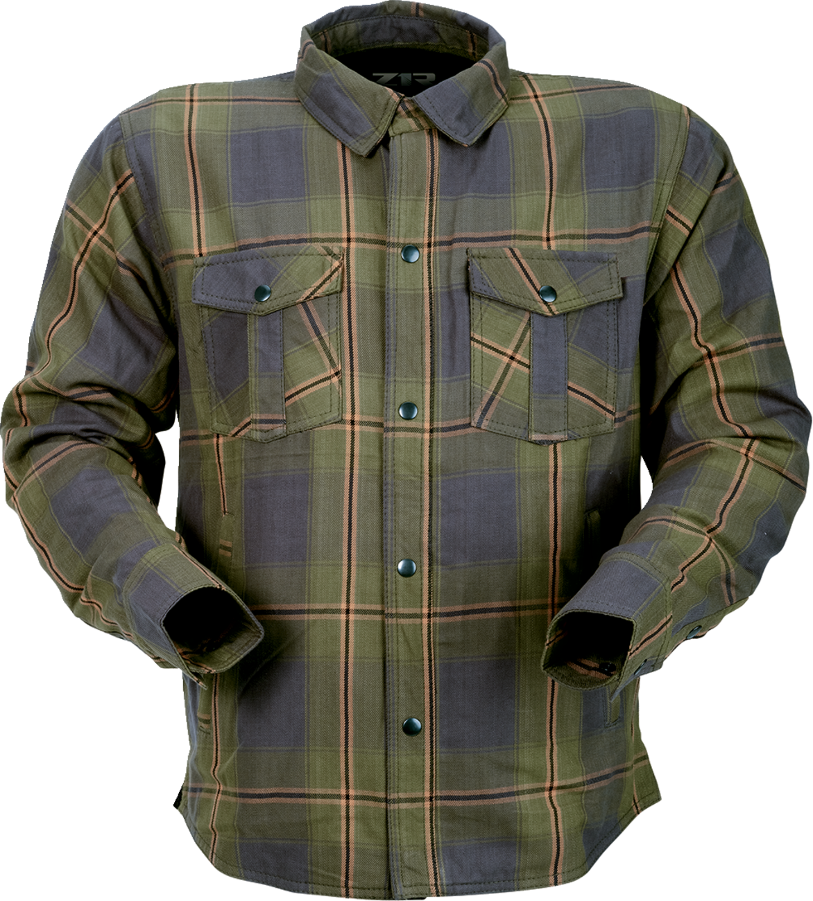 Z1R Flannel Shirt - Olive - 5XL 3040-3308