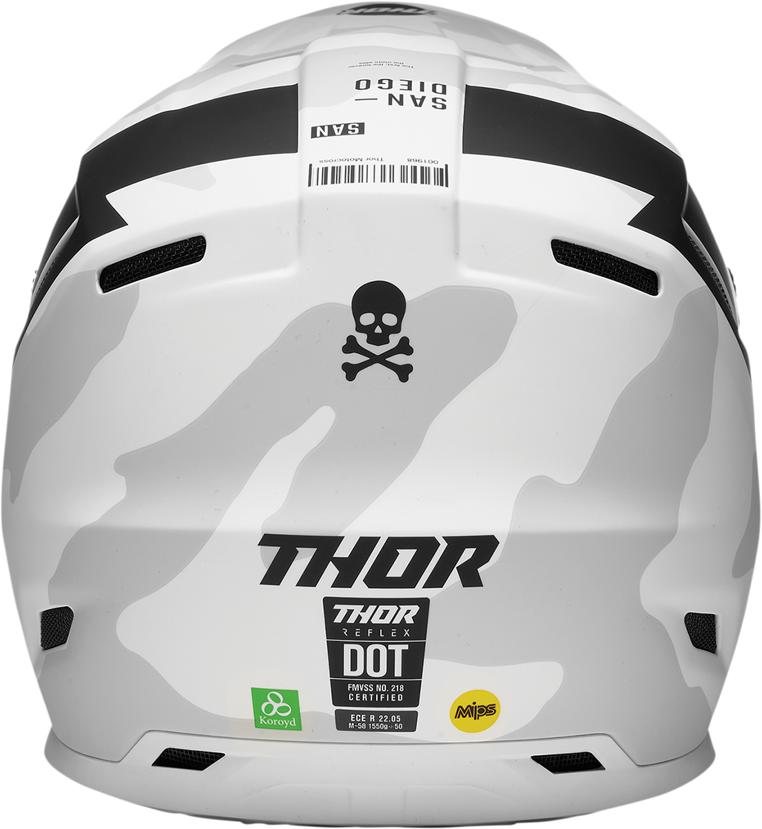 Thor Reflex Helmet - Cast - ECE - MIPS? - White/Black - Medium 0110-7022 - Cycle City Outdoors