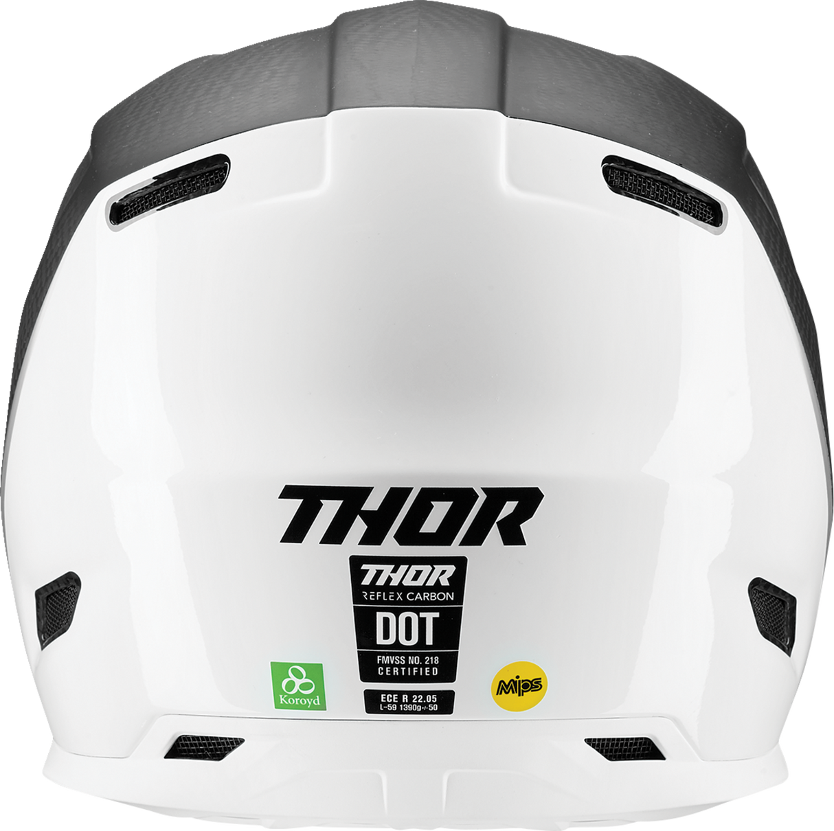 Thor Reflex Helmet - ECE - Polar - Carbon/White - MIPS? - Large 0110-7822 - Cycle City Outdoors