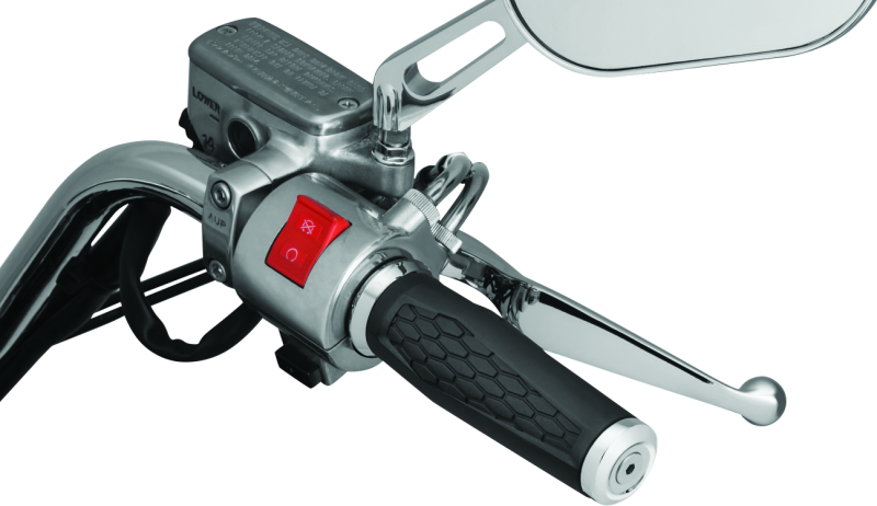 Kuryakyn Hex Grips 1inch Universal Chrome - Cycle City Outdoors