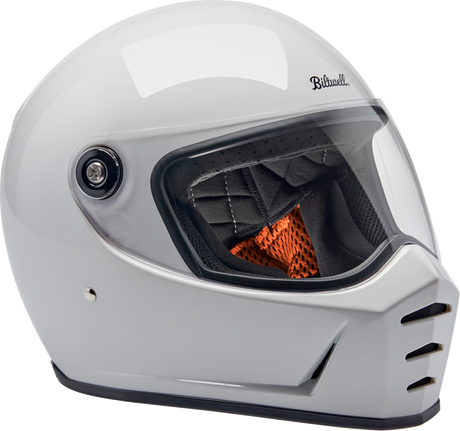 BILTWELL Lane Splitter Helmet - Gloss White - Medium 1004-104-503