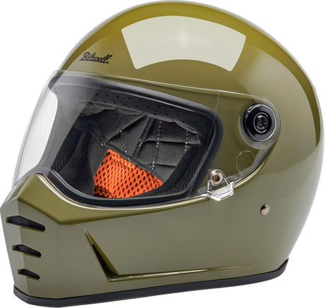 BILTWELL Lane Splitter Helmet - Gloss Olive Green - Medium 1004-154-503