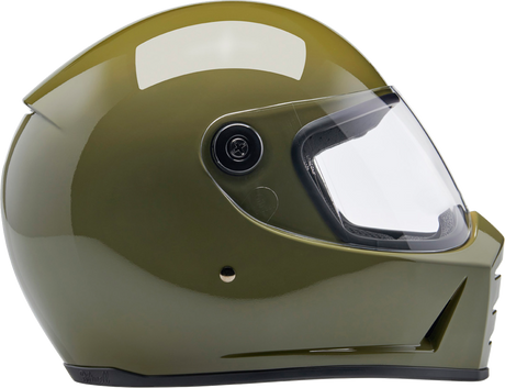 BILTWELL Lane Splitter Helmet - Gloss Olive Green - Medium 1004-154-503