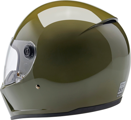 BILTWELL Lane Splitter Helmet - Gloss Olive Green - Small 1004-154-502