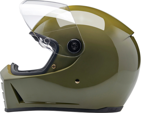 BILTWELL Lane Splitter Helmet - Gloss Olive Green - Medium 1004-154-503