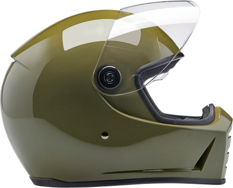 BILTWELL Lane Splitter Helmet - Gloss Olive Green - Medium 1004-154-503