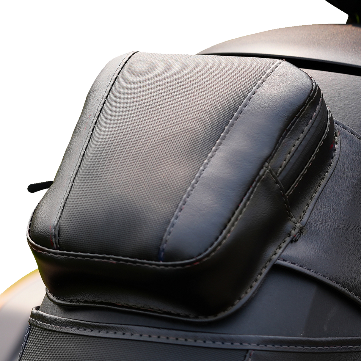 SHOW CHROME Ballistic Tank Pouch - Black w/ Black Stitch - Ryker '19-'23 H40-402CBK