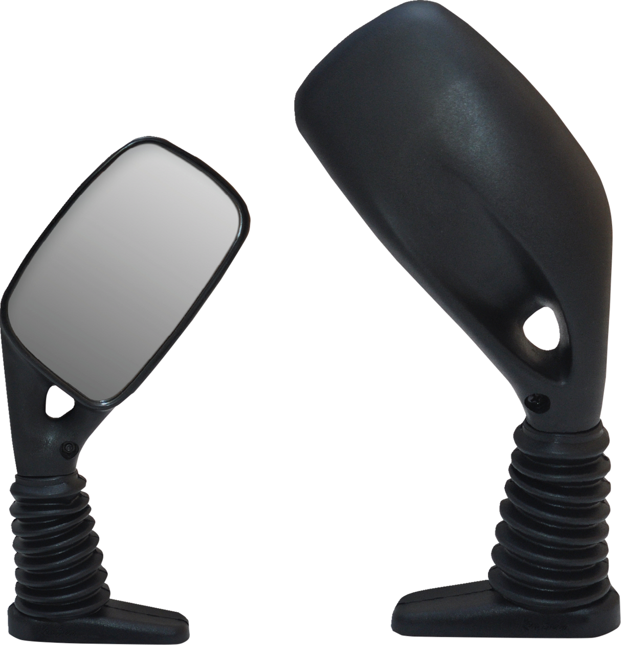 PARTS UNLIMITED Snowmobile Side View Mirrors - Rectangular - Black 97040