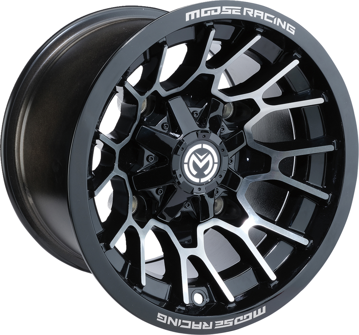 MOOSE UTILITY Wheel - 24X - Front/Rear - Black - 14x7 - 4/110 - 5+2 24147110GBMF54
