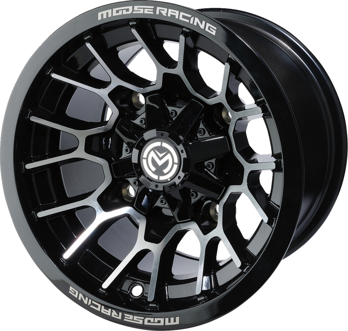MOOSE UTILITY Wheel - 24X - Front/Rear - Black - 14x7 - 4/110 - 5+2 24147110GBMF54