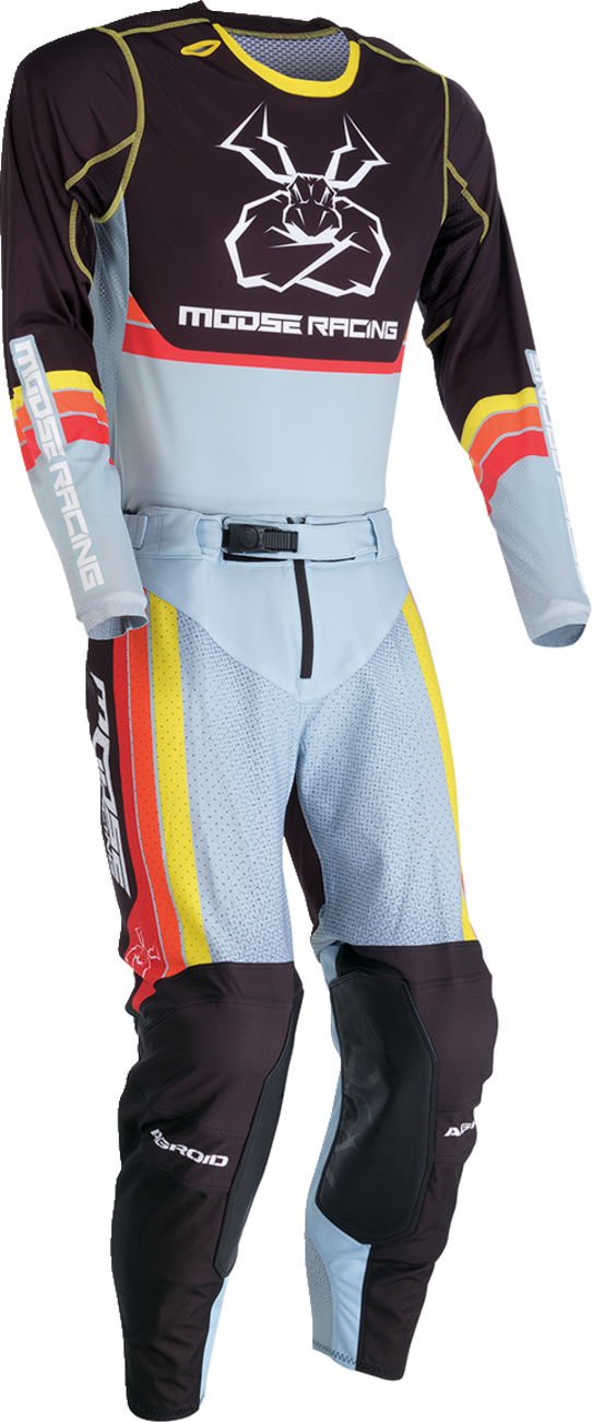 MOOSE RACING Agroid Jersey - Gray/Yellow - Small 2910-7512 - Cycle City Outdoors