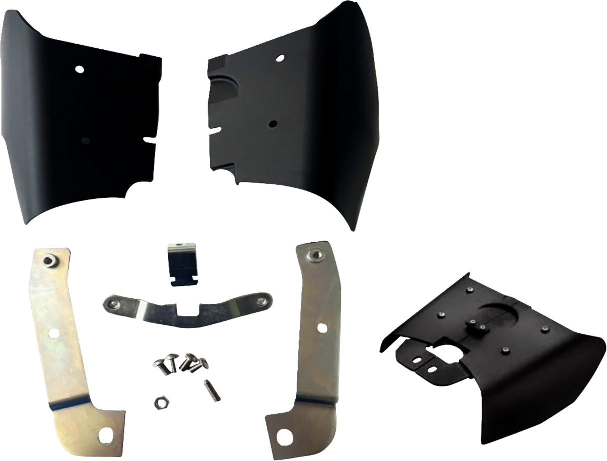 DRAG SPECIALTIES Air Deflector - Frame Mounted - Softail 090528 - Cycle City Outdoors