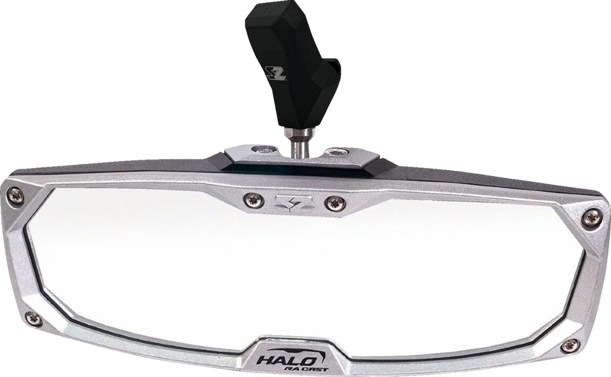 SEIZMIK Mirror - Halo R - Rear View - Rectangle - Black w/Silver Bezel - CF Moto 56-18033