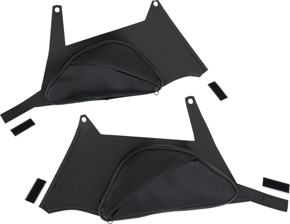 SHOW CHROME Dual Side Tank Pouch - Ballistic w/ Black Stitch - Ryker '19-'24 H40-401CBK