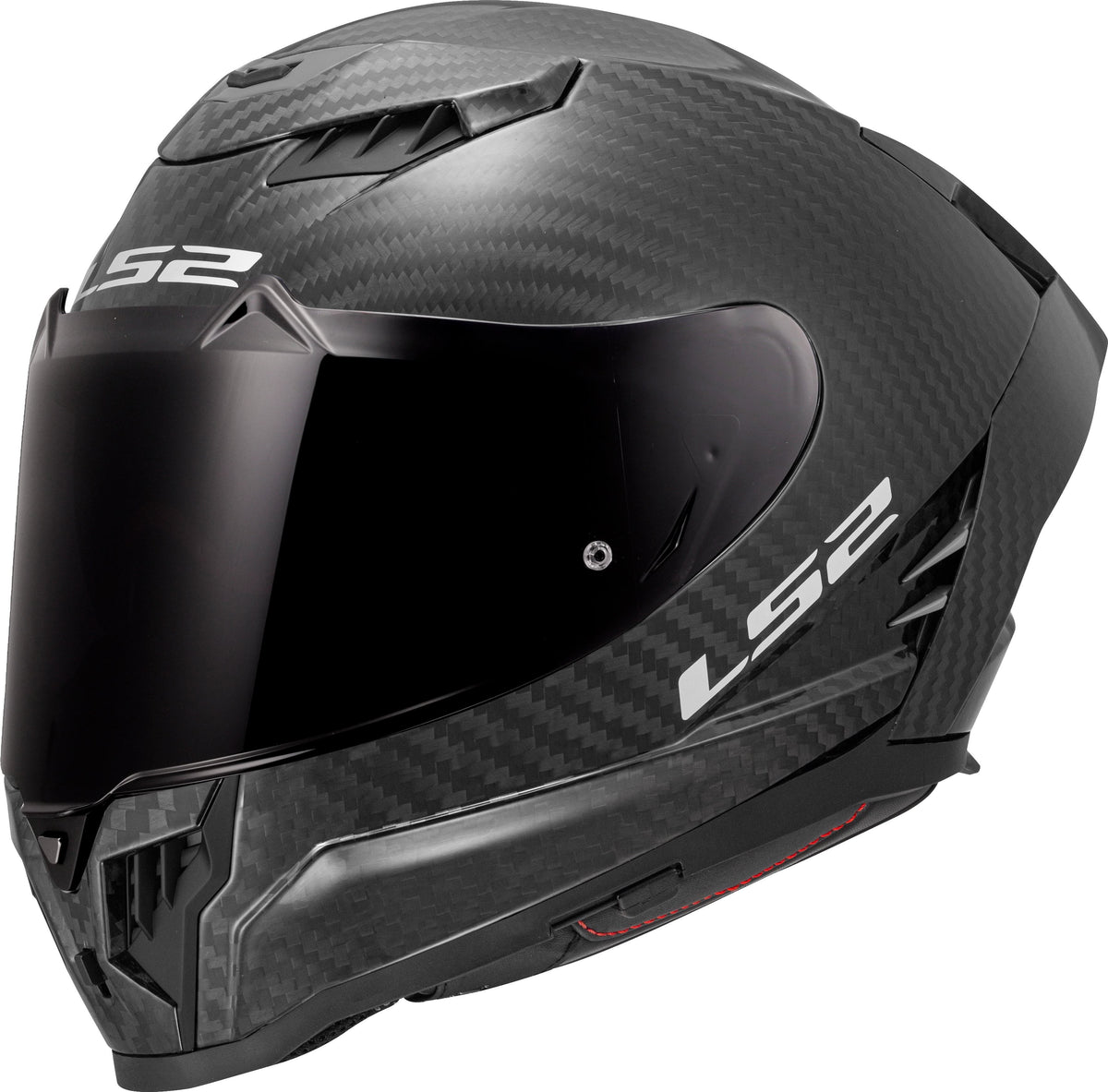 LS2 Dragon Carbon Full Face Street Helmet | Solid | Gloss Black | XS–3XL | 807-2001