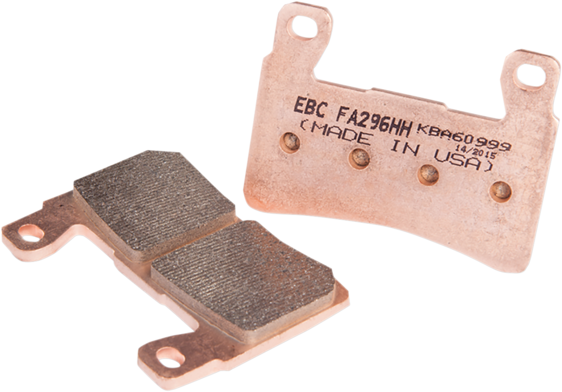 EBC FA-HH Series Sintered Front Brake Pads - FA296HH (Harley-Davidson / Honda / Kawasaki / Hyosung 1999–2024)