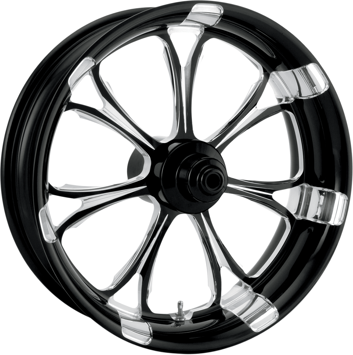 PERFORMANCE MACHINE (PM) Wheel - Paramount - Rear - Single Disc/without ABS - Platinum Cut* - 18x5.5 - '09+ FLT 12707814RPARBMP