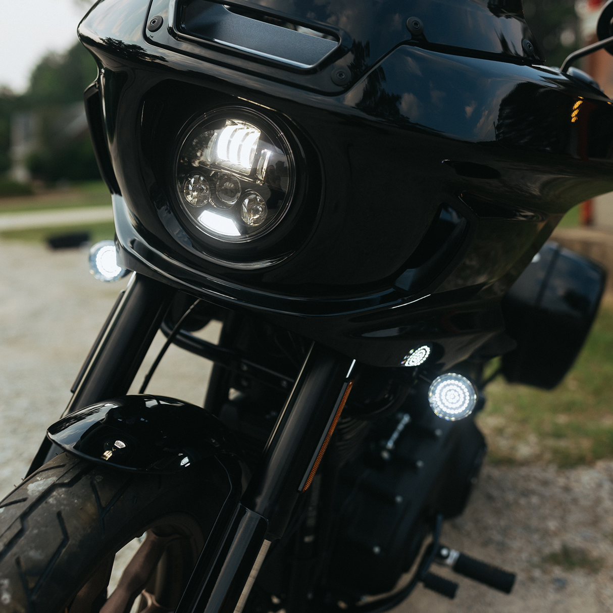Custom Dynamics ProBEAM? Headlight Kit - 5-3/4" - Black - FXLRST/FXRST PB-LRST-B - Cycle City Outdoors