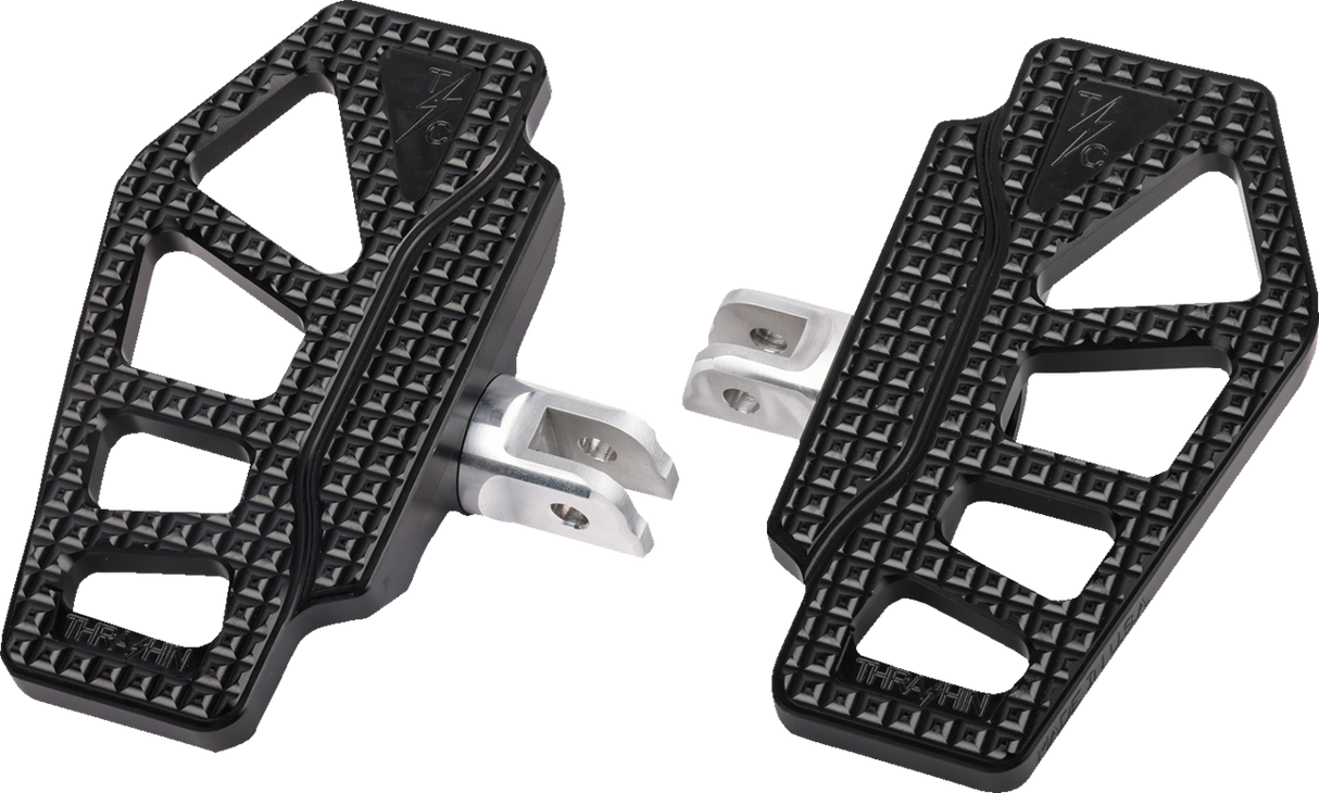 THRASHIN SUPPLY CO. Apex Mini Floorboards - Driver - Black TSC-2217-1-SF