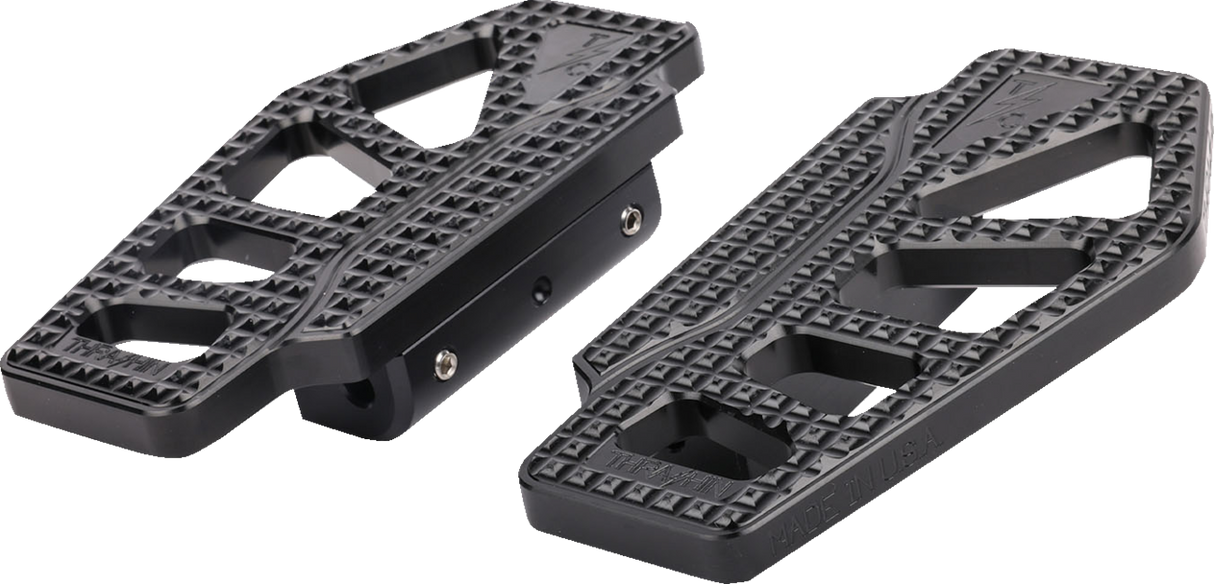 THRASHIN SUPPLY CO. Apex Mini Floorboards - Passenger - Black TSC-2217-1-BR