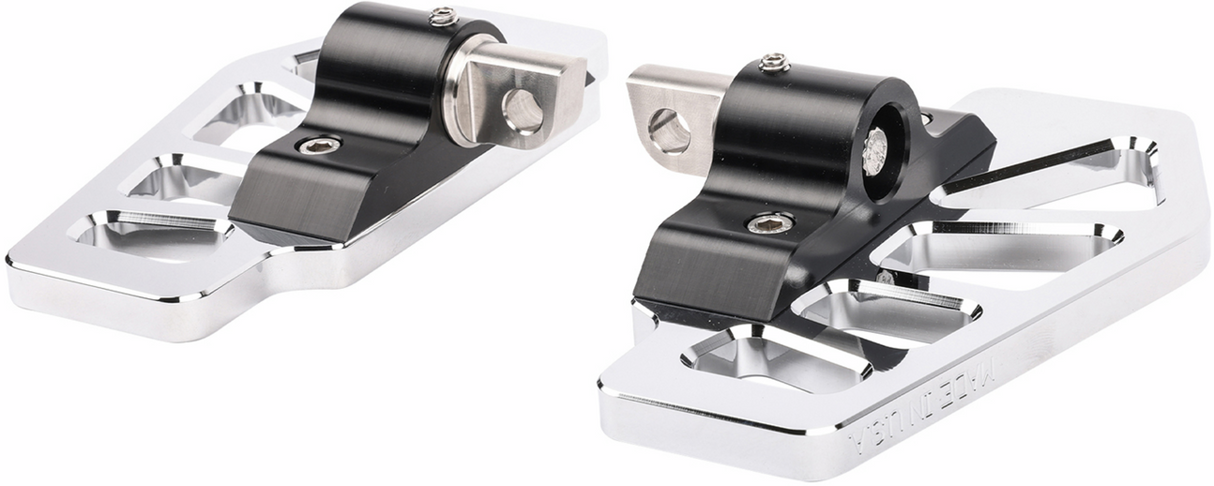 THRASHIN SUPPLY CO. Apex Mini Floorboards - Chrome TSC-2217-3-D
